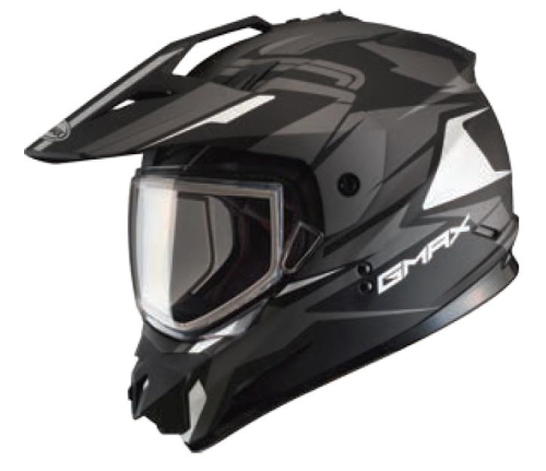 G-Max - G-Max GM11S Snow Sport Vertical Helmet - G2111453 F.TC-17 - Flat Black/Silver - X-Small