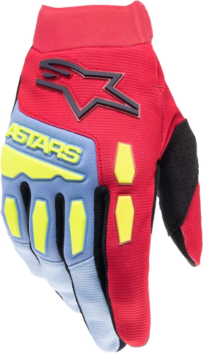 Alpinestars - Alpinestars Full Bore Youth Gloves - 3543622-7067-L - Light Blue/Red Berry/Black - Large