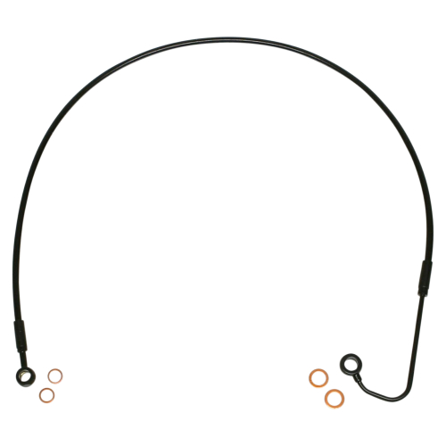 Magnum - Magnum Black Coated XR Stainless Upper Front Brakeline Kit with Black Fittings - 41-1/4in. Total Length - SBB1408-36