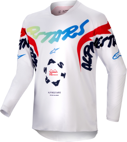 Alpinestars - Alpinestars Racer Hana Youth Jersey - 3778324-258-XL - White/Multicolor - X-Large