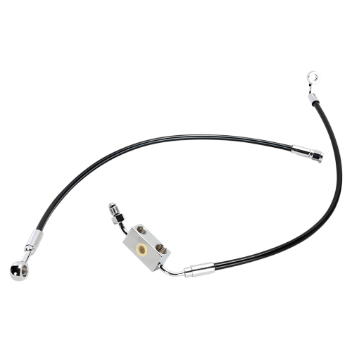 Magnum - Magnum Black Coated XR Stainless Front Brakeline Kit - 25in. Upper Brake Length - SBC1326-25