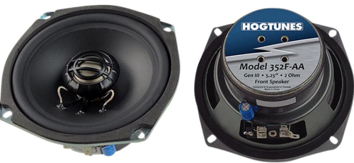 Hogtunes - Hogtunes 5.25in. Replacement Front Speakers (ohm2) - 352F-AA