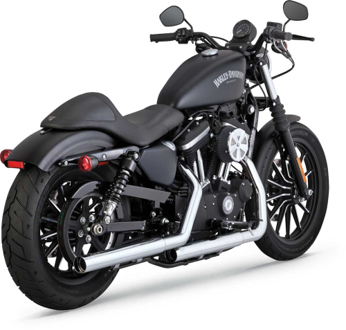 Vance & Hines - Vance & Hines Straightshots HS Slip-Ons - Chrome - 16863