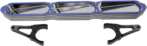 ModQuad - ModQuad Bezel Billet 3-Panel Mirror - Blue - MIR-BEZ-BL
