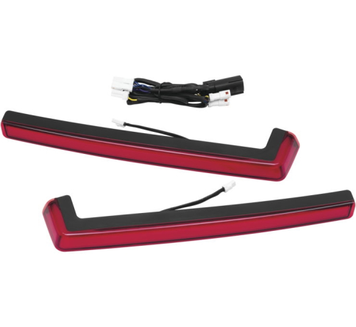 Kuryakyn - Kuryakyn Tracer Tour-Pak Light - Side Light with Red Lens - 2943