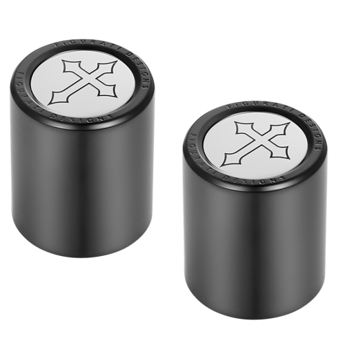 Figurati Designs - Figurati Designs Docking Hardware Cover - Black with Cross - FD41-DC-2730-BK