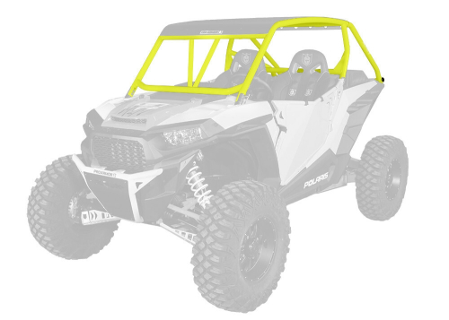 Pro Armor - Pro Armor Baja Cage with Intrusion Bars - Lime Squeeze - P141C025LSQ-630