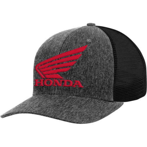 Honda Collection - Honda Collection Honda Trucker Hat - NP21A-H3163 - Charcoal/Red - OSFM