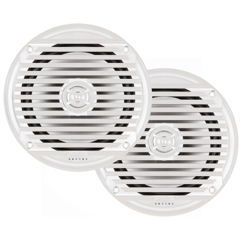 Jensen - JENSEN MS6007WR 6.5" Coaxial Marine Speaker - (Pair) White