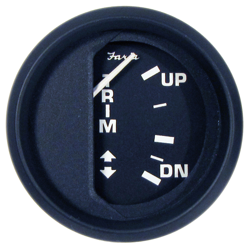 Faria Beede Instruments - Faria Euro Black 2" Trim Gauge f/ Johnson/Evinrude/Suzuki Outboard