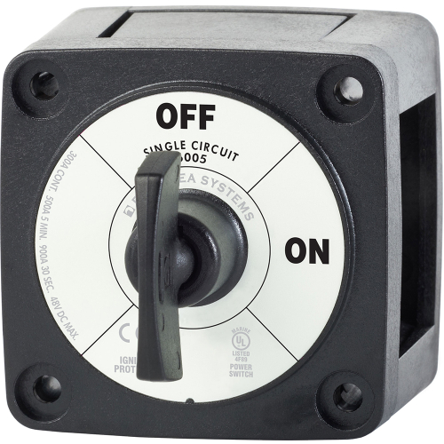 Blue Sea Systems - Blue Sea 6005200 Battery Switch Single Circuit ON-OFF - Black