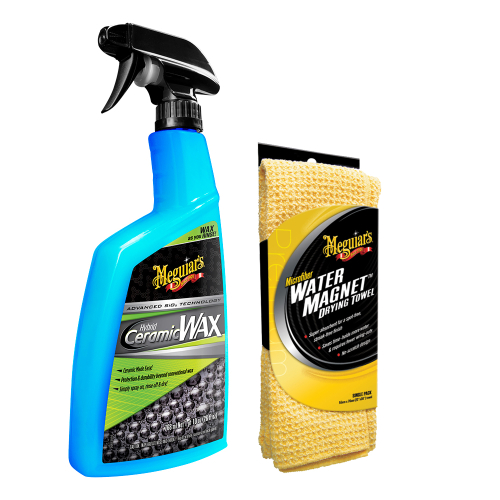 Meguiar's - Meguiar's Hybrid Ceramic Wax w/Water Magnet Microfiber Drying Towel - 22" x 30"