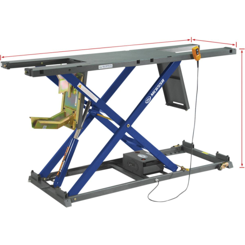 K&L Supply - K&L Supply MC655R 2000lb. Hydraulic Lift - Blue - 356568LE