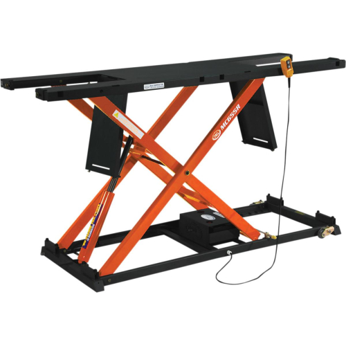 K&L Supply - K&L Supply MC655R 2000lb. Hydraulic Lift - Black/Orange - 356617LE