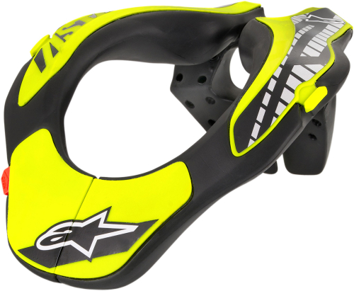 Alpinestars - Alpinestars Youth Neck Support - 6540118-155-LXL - Black/Yellow Fluo - Lg-XL