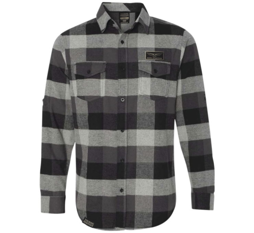 Factory Effex - Factory Effex Gold Wing Flannel Shirt - 25-85848 - Black - 2XL