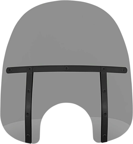 Memphis Shades - Memphis Shades Memphis Fats Windshield (7in. Cutout) - 17in. - Night Shades Black Smoke - MEB32112