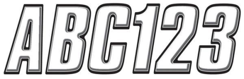 Hardline - Hardline Series 800 Registration Kit - White/Black with Bevel Outline - WHBLK800