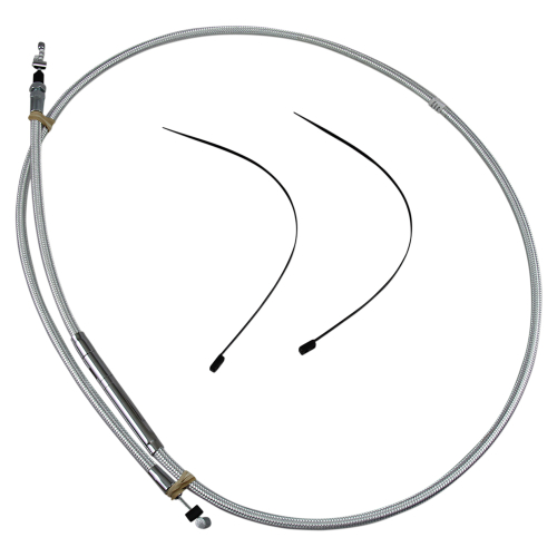 Magnum - Magnum Braided Clutch Control Cable - +2in. - Sterling Chromite II - 32312