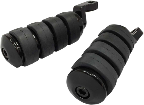 Drag Specialties - Drag Specialties Soft-Ride Large Diameter Driver Footpeg - Black - 1620-1889