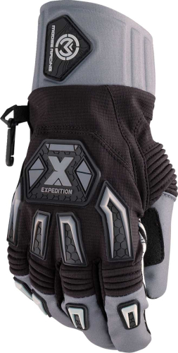 Moose Racing - Moose Racing Expedition Gloves - 3330-7921 - Black/Gray - Small