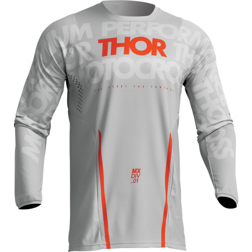 Thor - Thor Pulse Mono Jersey - 2910-7109 - Gray/Orange - Small