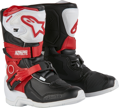 Alpinestars - Alpinestars Tech 3S Kids Boots - 2014524-2030-12 - White/Black/Bright Red - 30.5