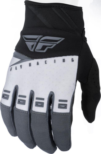 Fly Racing - Fly Racing F-16 Youth Gloves - 372-91006 - Black/White/Gray - 6