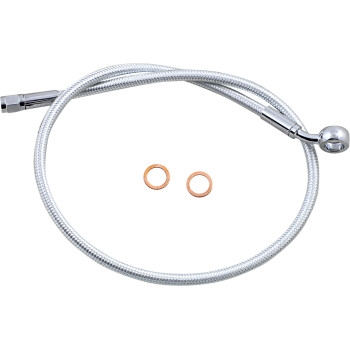 Magnum - Magnum Sterling Chromite II Designer Series ABS Front Upper Brake Line - 12mm.35deg. Banjo - 28in. - AS378128