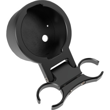 LA Choppers - LA Choppers T-Bar Gauge Relocation Kits - 1-1/2in. - Black - LA-7398-21B