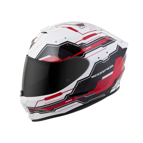 Scorpion - Scorpion EXO-R420 Techno Helmet - 42-1032 - White/Red - X-Small
