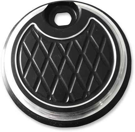 Eddie Trotta Designs - Eddie Trotta Designs Fuel Door - Platinum Cut - Black Anodized - TC-105B