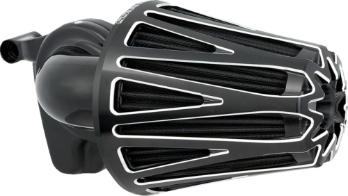 Arlen Ness - Arlen Ness Monster Sucker Air Cleaner Kit with Cover - CrossFire/Black with Machined Accents - 600-081