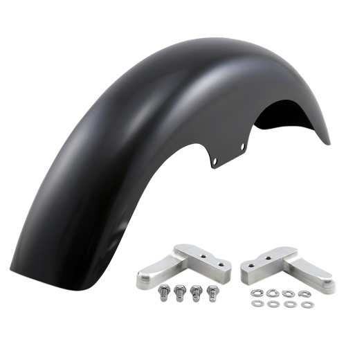 Klock Werks - Klock Werks Tire Hugger Series Klub Front Fender with Raw Mounting Blocks for 19in. Wheel - KWF-03-0011