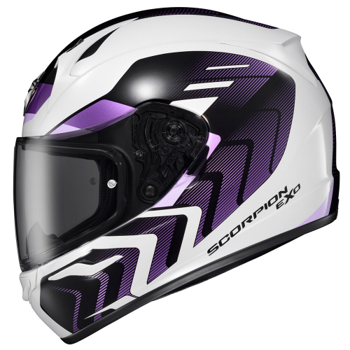Scorpion - Scorpion EXO-R320 Alchemy Helmet - 32-4047 - White/Purple - 2XL