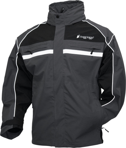 Frogg Toggs - Frogg Toggs Pilot Frogg Illuminator Jacket - PFC63135-177LG - Black/Charcoal - Large