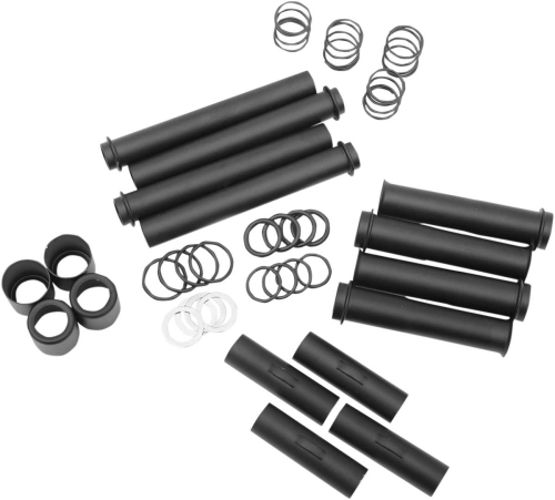 Drag Specialties - Drag Specialties Satin Black Pushrod Tube Kit - 0928-0043