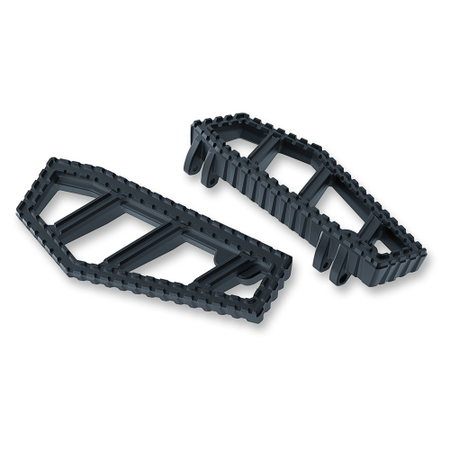 Kuryakyn - Kuryakyn Riot Driver Floorboards - Blasted Satin Black - 3595