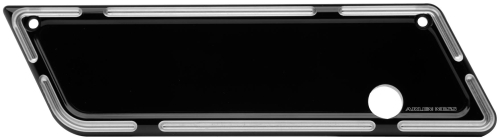 Arlen Ness - Arlen Ness Saddlebag Latch Covers - Slot Track - Black - 03-556