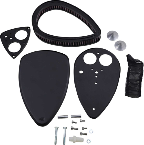 Baron Custom Accessories - Baron Custom Accessories Big Air Kit - Smooth Black - BA-2013-00B