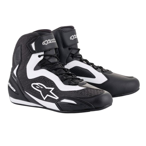 Alpinestars - Alpinestars Faster-3 Rideknit Riding Shoes - 2510319-12-13.5 - Black/White - 13.5