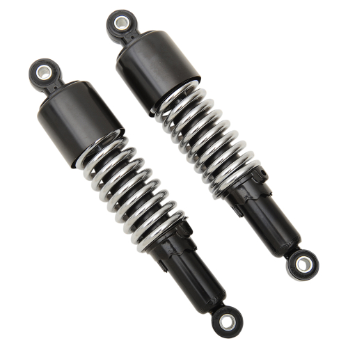 Emgo - Emgo Custom Eye Lower Mounting Shorty Shocks - w/o Shroud - Black/Chrome - 17-05701