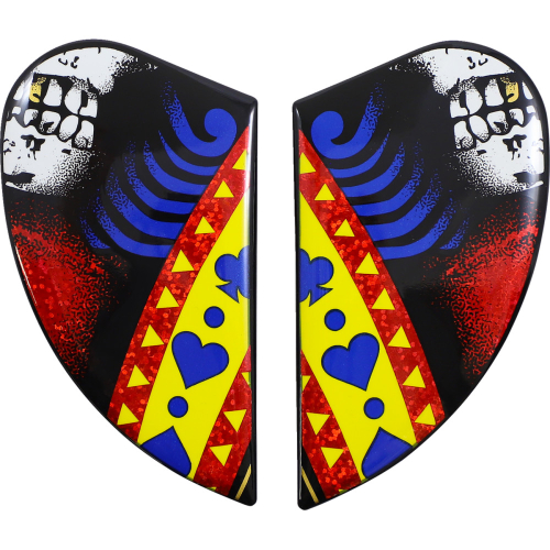 Icon - Icon Side Plates for Airform  Helmet - Suicide King Gold - 0133-1384