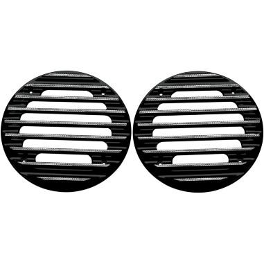 Covingtons - Covingtons Rear Finned Speaker Grilles - Black Diamond Edge - C0022-D