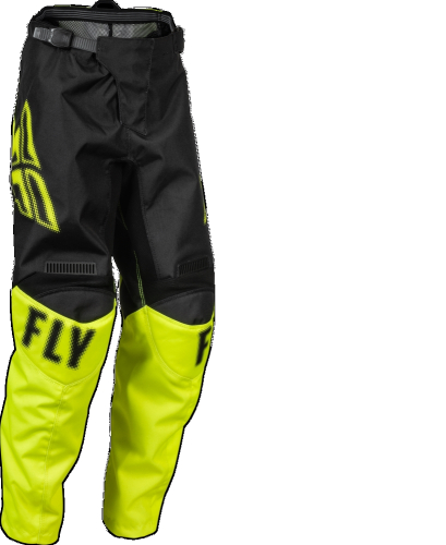 Fly Racing - Fly Racing F-16 Youth Pants - 376-23024 - Black/Hi-Vis - 24