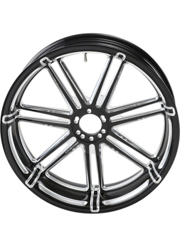 Arlen Ness - Arlen Ness Forged Billet 7 Valve Rear Rims - 18in. x 5.50in. - Black - 71-522