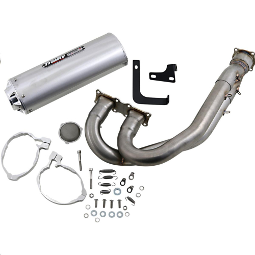 Trinity Racing - Trinity Racing Stage 5 Dual Exhaust System - Brushed - TR-4177F