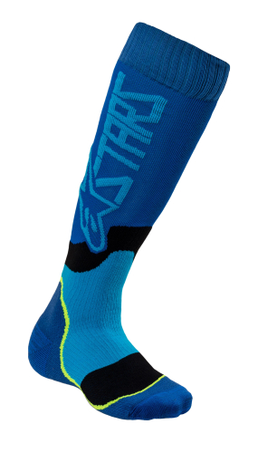 Alpinestars - Alpinestars MX Plus-2 Youth Socks - 4741920-707-YOUTH - Black/Cyan - OSFM