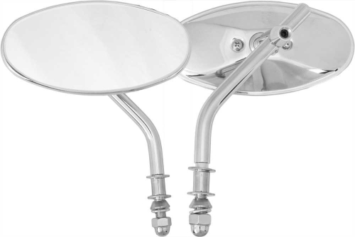 HardDrive - HardDrive Oval Mirrors with Short Stem - Chrome - 153081