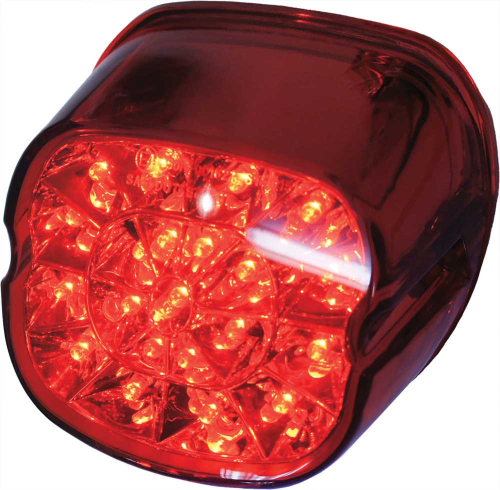 HardDrive - HardDrive Laydown LED Tail Light - Red Lens with License Plate Lens Facing Down - L24-0433DRLED